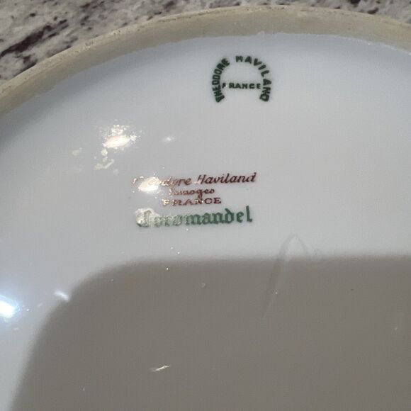 Antique Theodore Haviland Coromandel Limoges Octagon Covered Lid Vegetable Bowl - Picture 14 of 16